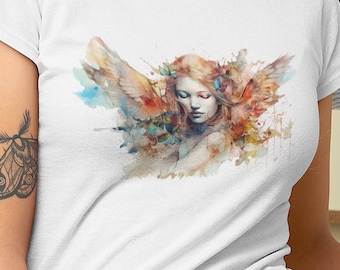 Flower Angel T-Shirt: Butterfly Wings, Spiritual Gift
