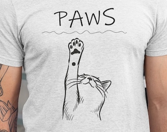 T-Shirt Divertente Da Uomo Cat Lives Matter Maglietta Per Amanti Degli Animali A Maniche Corte P18252903 - Foto 3