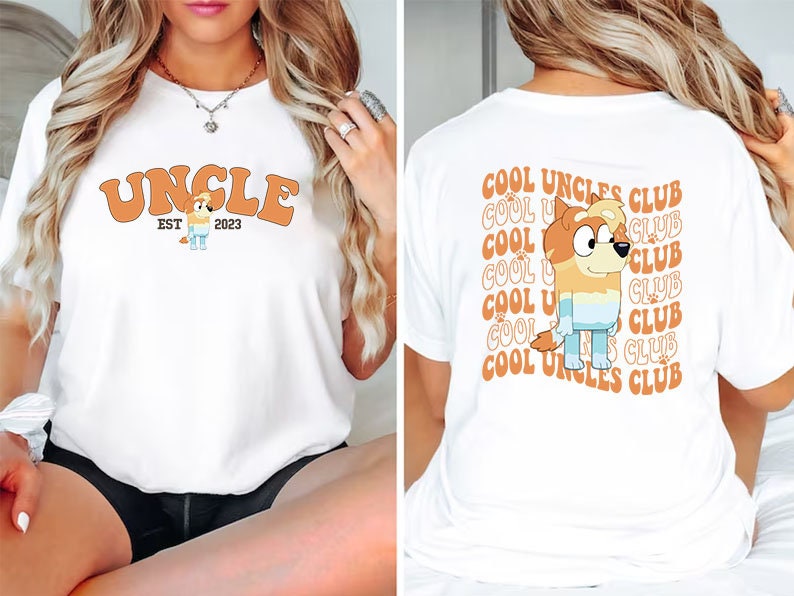 Bluey Cool Uncles Club Shirt, Radley Heeler Shirt, Bluey Adult Tee, Bluey  Family Shirt, Mens Bluey Shirt, Bluey Uncle Gift, New Uncle Shirt 