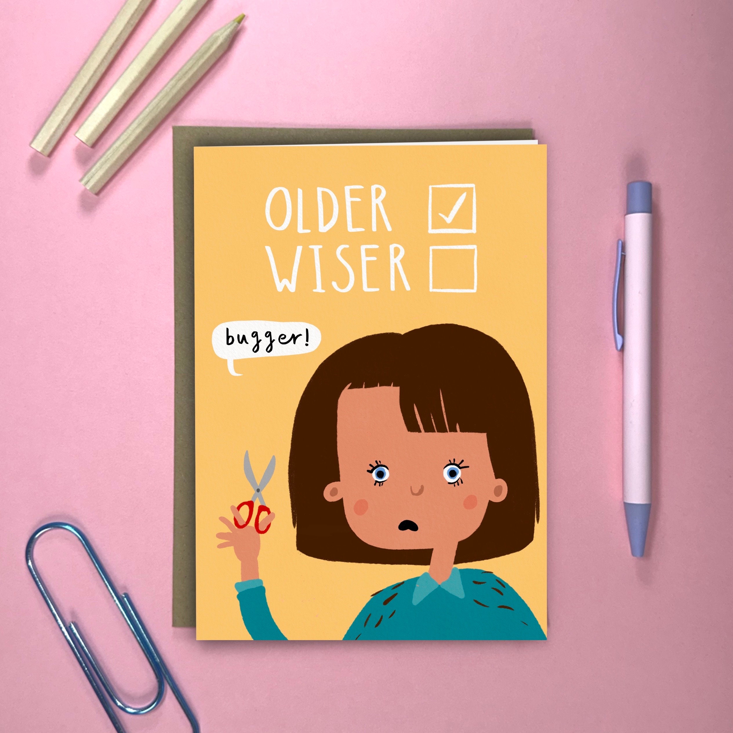 Funny Birthday Card Haircut Disaster Rude Birthday Card Bugger Home ...