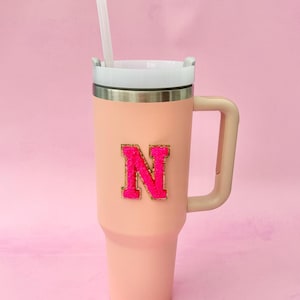 Vinilo para vaso con letras doradas brillantes / Adhesivo universitario de colores / Accesorios para vaso / Nombre para taza / Letra para taza / Letra personalizada para vaso