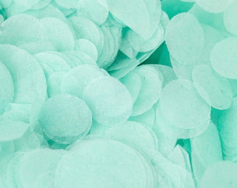 Mint Biodegradable Wedding Confetti | Mint Green Paper Circle Confetti | Throwing Tissue Confetti | 20g Bag | 20 Handfuls