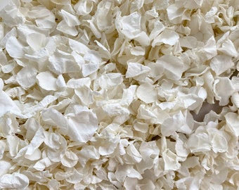 White Wedding Confetti Petals | Pure White Biodegradable Confetti | Dried Wedding Confetti Petals | Throwing Confetti | Real Dried Petals