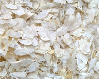 Ivory Wedding Confetti Petals | Ivory Biodegradable Confetti | Dried Wedding Confetti Petals | Throwing Confetti | Real Dried Petals