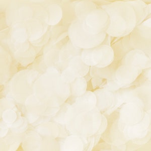 Coriandoli per matrimonio biodegradabili color avorio / Coriandoli di carta a forma di cerchio / Coriandoli di fazzoletti da lancio / Sacchetto da 20 g / 20 manciate