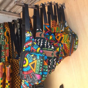 GROOTHANDEL Heuptassen met Afrikaanse print / heuptasjes / crossbodytassen GEASSORTEERDE groothandelbestelling met GRATIS expresverzending wereldwijd!!!