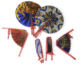 Wholesale African Print Hand Fans/ Beautiful Foldable Hand Fans with FREE express shipping!!!