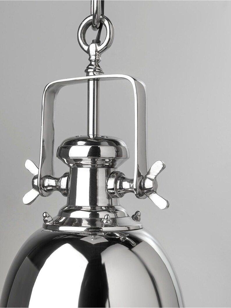 Chrome Pendant Lamp Industrial Hanging Lamp - Etsy