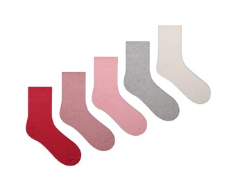 Klassische Socken 5er Set, Bunte Socken, Warme Füße, Baumwollsocken, Socken in Größe 37-44, Socken schenken, ideal auch als Geschenk