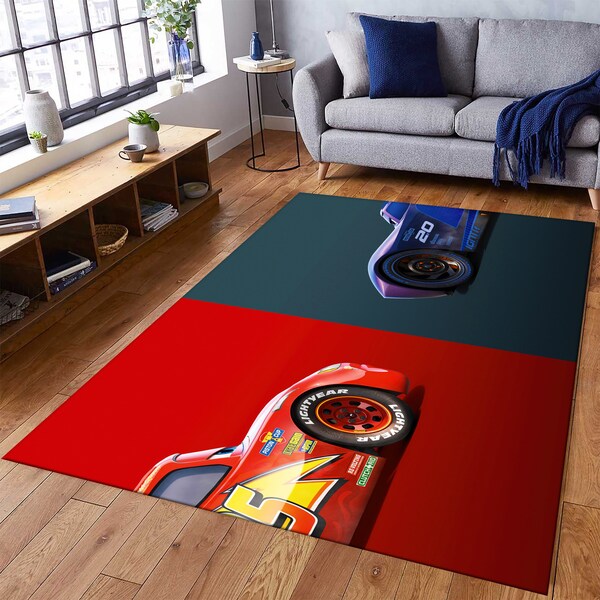 Lightning Mcqueen Rug Etsy