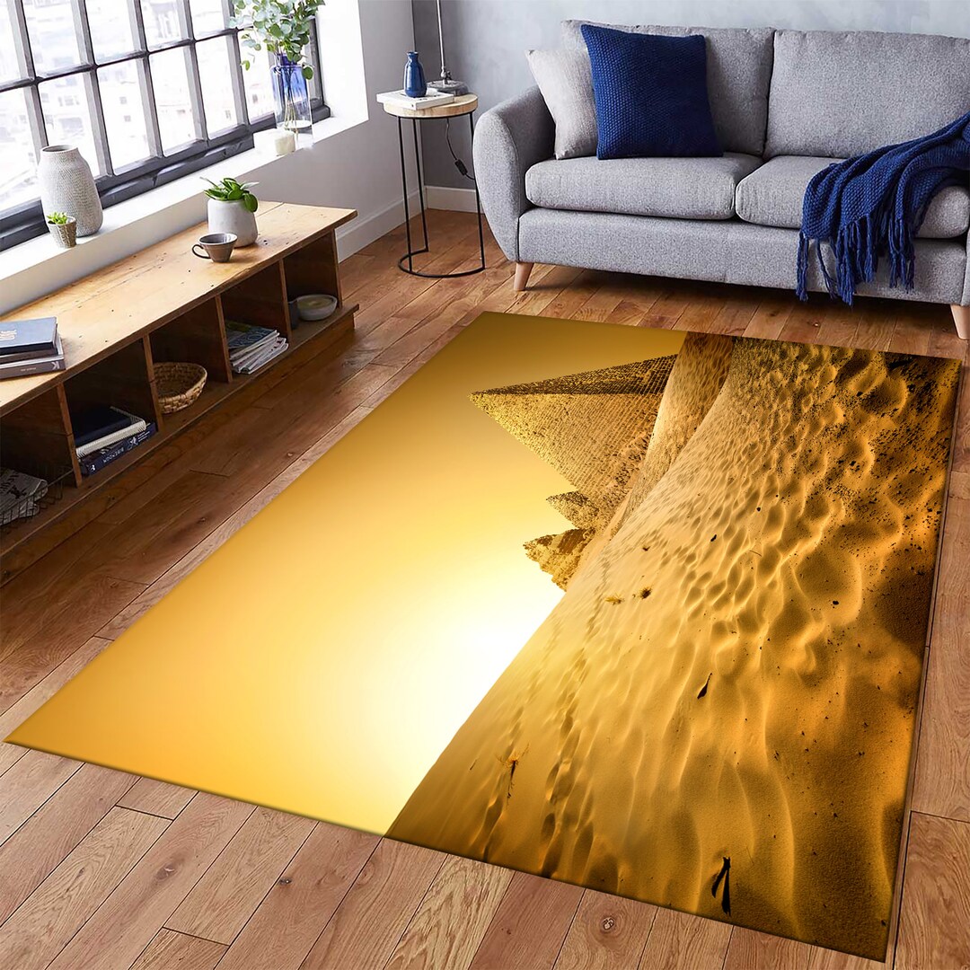 Ancient Egyptian Area Rug Egypt Pyramids Carpet Design for Etsy