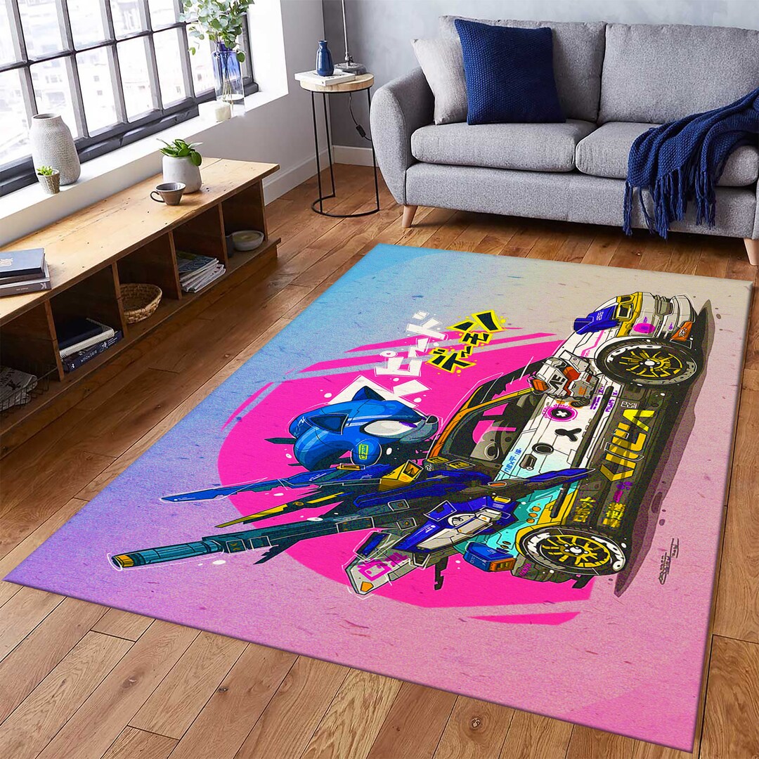 Sonic Riders Rug Sonic the Hedgehog Robotic Art Area Rug Graffiti Picture - Etsy
