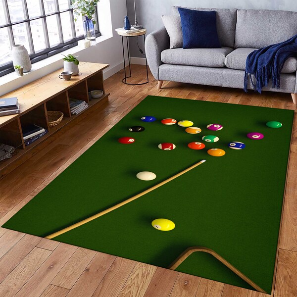Billiard Table Rug Etsy