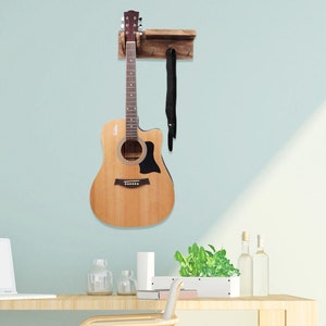 Guitar Wall Mount Hanger With 3 Metal Hook Stand image 5