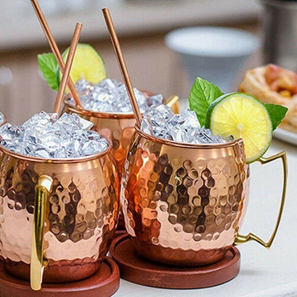 Authentic Moscow Mule Mug - Pure Copper Drink/Cocktail Mug