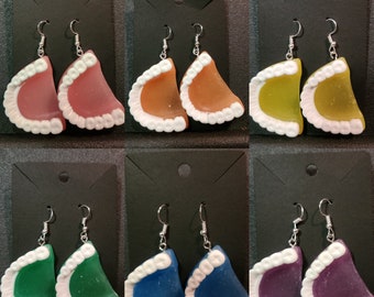 Teeth (dentures) earrings