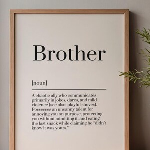 Brother Definition Print, digitaler Download