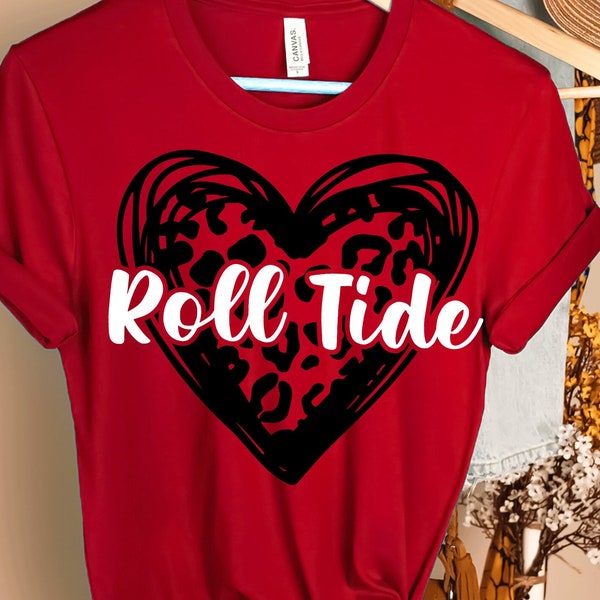 Roll Tide Heart Mascot Shirt SVG Digital Cup File and PNG