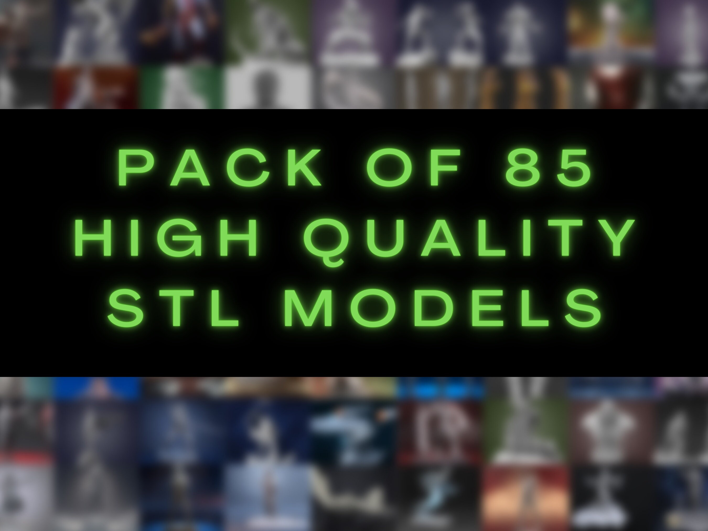 3D Printable Figurines STL File Set STL Mega Pack High Quality Etsy 3D Printable Figurines STL File Set STL Mega Pack High Quality Etsy
