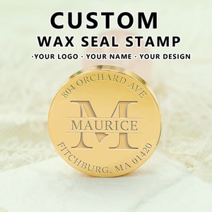 Custom Wax Stamps, Customize Your Own Logo,Wedding Invitation Custom Wax Stamp Kits, Personalized Wax Stamps, Wedding Wax Stamp Kits