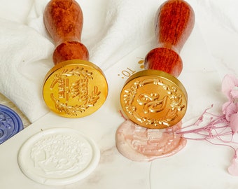 Custom wax seal stamps | Wax seal wedding set | for wedding invitations, develop your own logo!