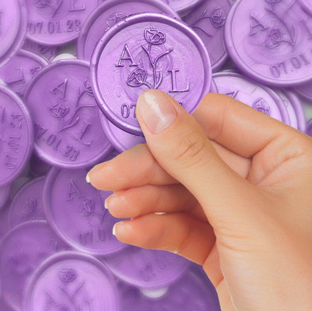 Custom Self Adhesive Wedding Wax Seals, Personalized Wax Seal Stickers