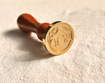 Custom logo wax seal stamp kit for wedding / Wax sealing stamp / Custom wedding wax seal kit / Logo wax stamp custom