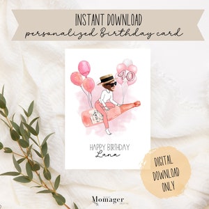 Cartão de aniversário personalizado com o rosto da pessoa amada uma vez para um aniversário incrível, cartão de feliz aniversário, cartão de feliz aniversário