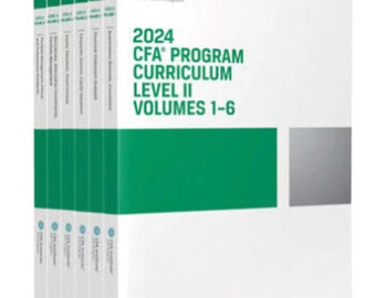 2024 CFA Level 2 Program Curriculum (Volumes 1 to 6)