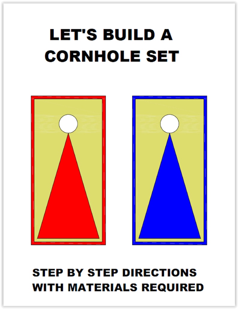 Cornhole Board Plans DIY Plans Stepbystep Plans Bean Bag Toss Board