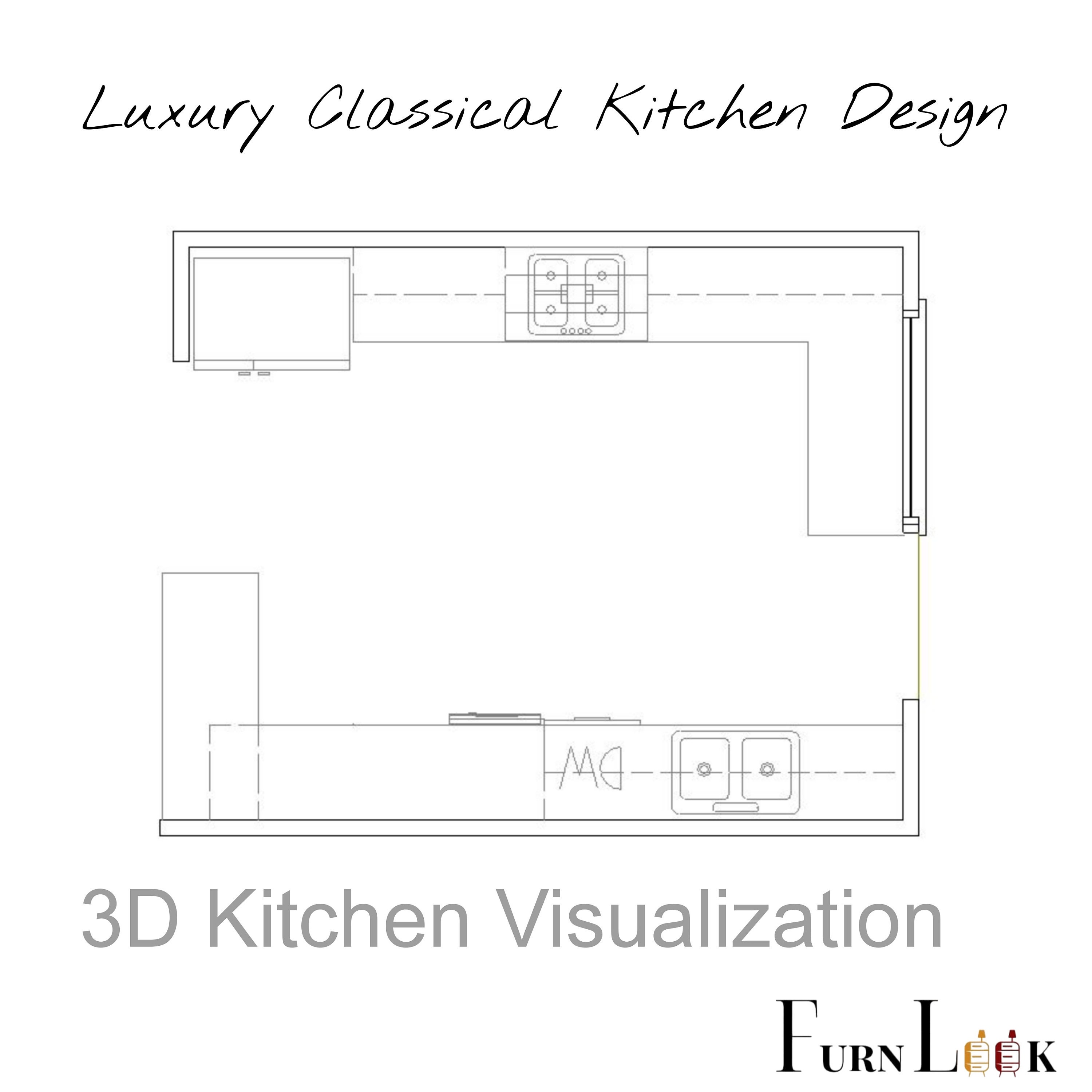 3D Kitchen Design, Kitchen Renovation, Customised Kitchen Design