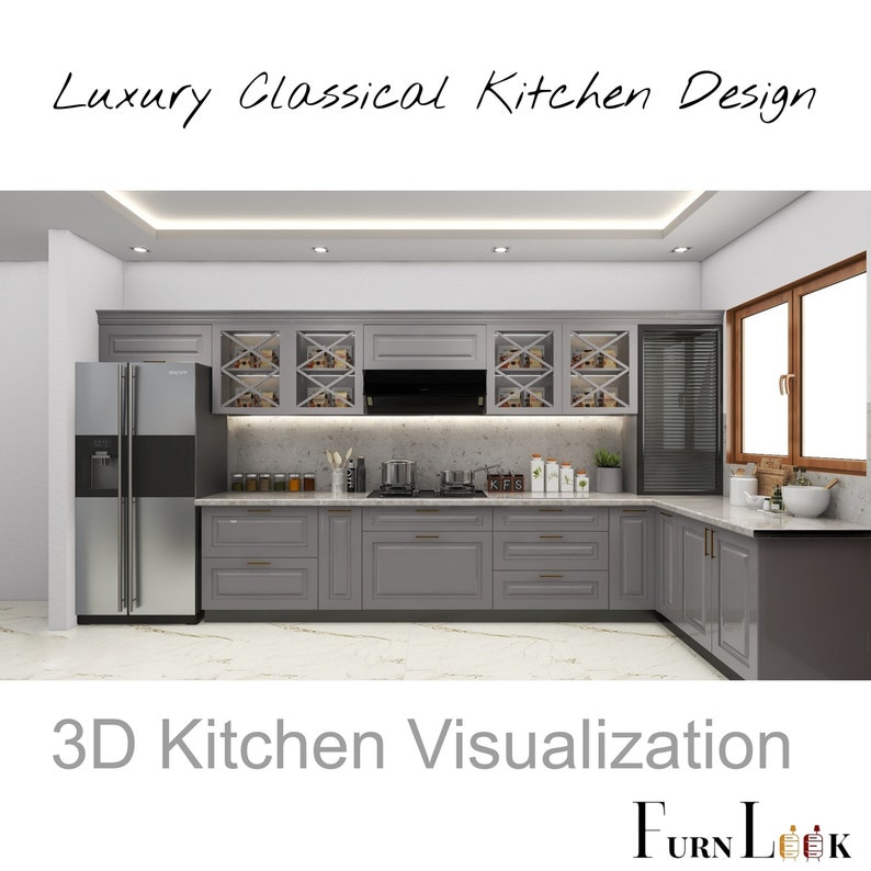 3D Kitchen Design, Kitchen Renovation, Customised Kitchen Design ...