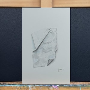 Paper #2, Original Colored Pencil Drawing by Jennifer Parisi, 7 x 11 inches | Colored Pencil on Paper | Created: 2019