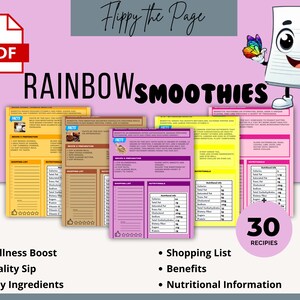 Batidos Arcoiris / Refresca / Adelgaza este verano Recetas de batidos: lista de compras, beneficios, nutricionales / Recetas Saludables / Adelgazar