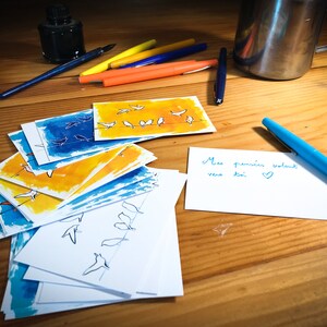 Set van 20 kleine kaartjes