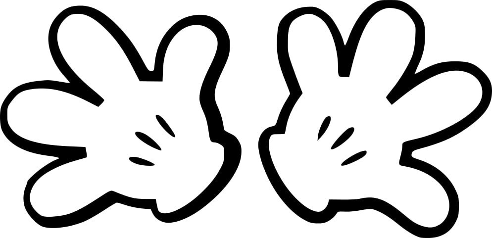 Mickey Gloves Decal - Etsy