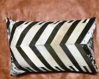 Cowhide lumbar pillow cover-Free shipping, MC-03