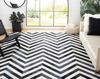 Handmade by New 100% Cowhide Handmade Area Rug & runner