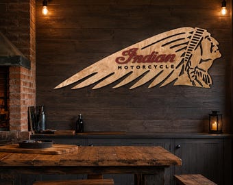 Indian Motorcycle Logo Bundle, 5 Vintage Biker Vector SVG Designs