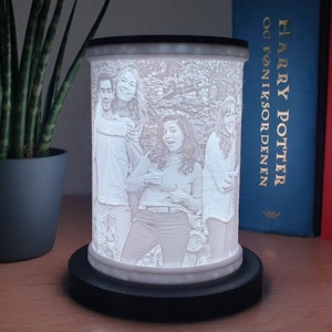 Custom 3d printed photo RGB lamp | Personalized LED lamp | Powered by USB | Lithophane