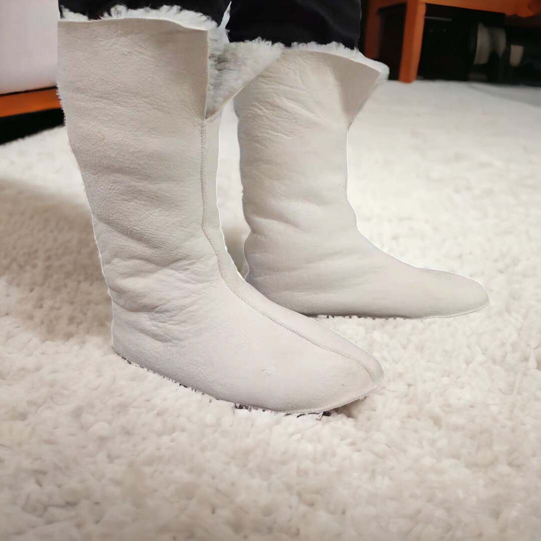 Sheepskin Boot Liner adult Sheepskin Slippers warm Mukluk Boot Insole