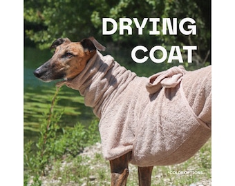 Drying Coat for Greyhounds and Sighthounds, bathrobe