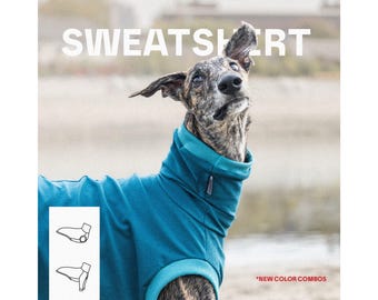 Cotton Greyhound Sweatshirt: Whippet, Galgo, and Italian Greyhound...