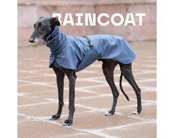 Regenmantel für Windhund, Whippet, Galgo, Saluki, Lurcher, Hund