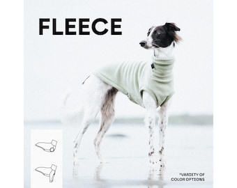 Felpa senza maniche in pile per levrieri (abbigliamento per Whippet, Galgo, Levriero italiano, Levrieri)