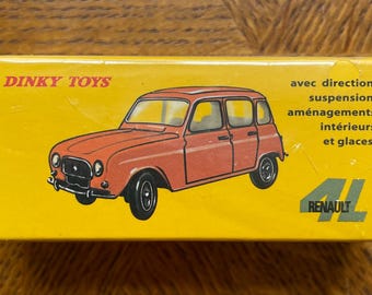Vintage Dinky Toys Renault 4 – Unopened Boxed Die cast Car – French Dinky Toy – 1960s Collectible