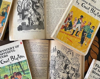 Five Found-Outers vintage book series by Enid Blyton, detective mystery stories, please message me the titles you would like
