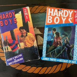 Hardy Boys 2-in-1 mystery story books in paperback