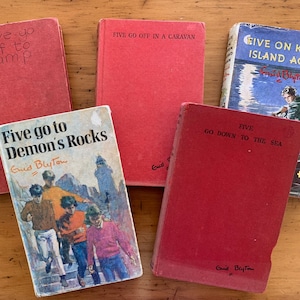 Famous Five vintage hardcover books by Enid Blyton