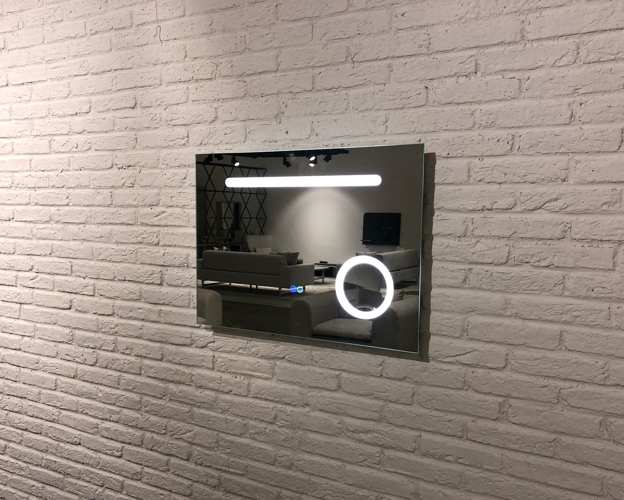 Led Mirror for Bathroom Anti Fog Mirror With Touch Button for Bathroom ...